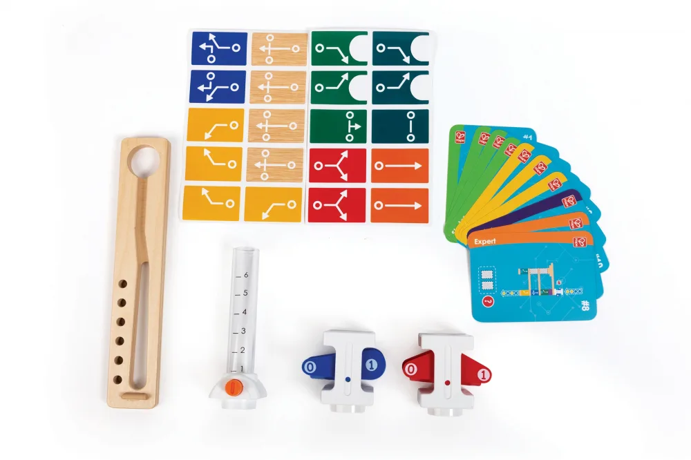 Комплект дървена писта, Hape Quadrilla, Надпревара до финала, 28 части - Image 3