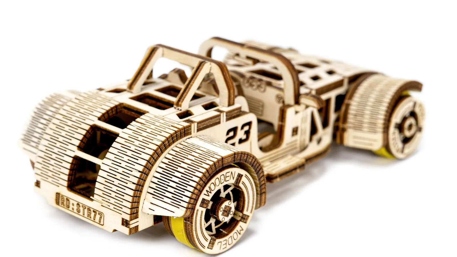 Сглобяем модел от дърво, Revell, Малки приключения, Роудстър, 111 части - Image 3