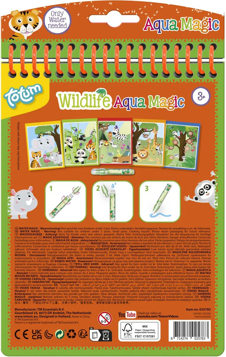 Творчески комплект, Totum, Рисуване с вода, Дива природа - Image 2
