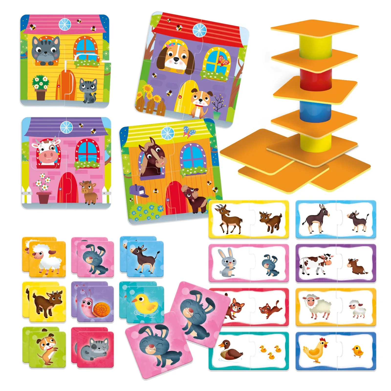 Образователни игри и пъзели, Lisciani, 4 в 1 - Image 3