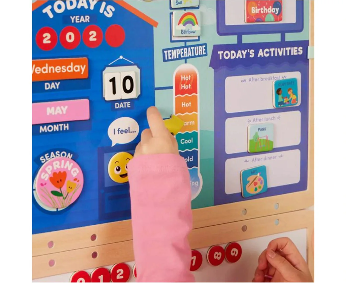 Образователен комплект, Battat, Магнитен календар, 85 части - Image 5