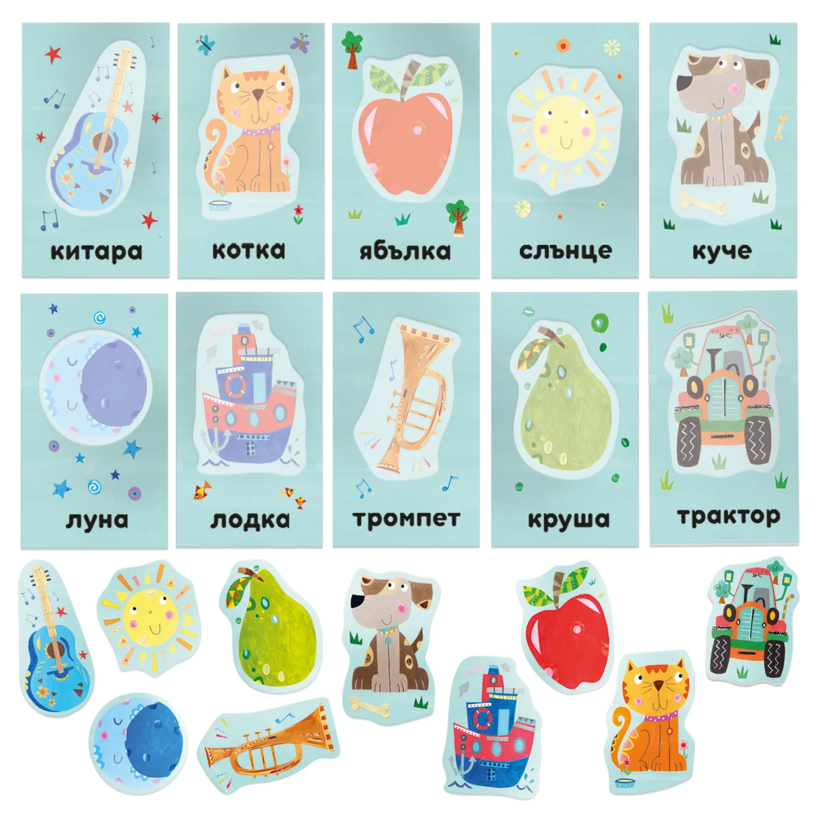 Образователен комплект, Headu, Montessori, Детски флаш карти, 24 части - Image 2