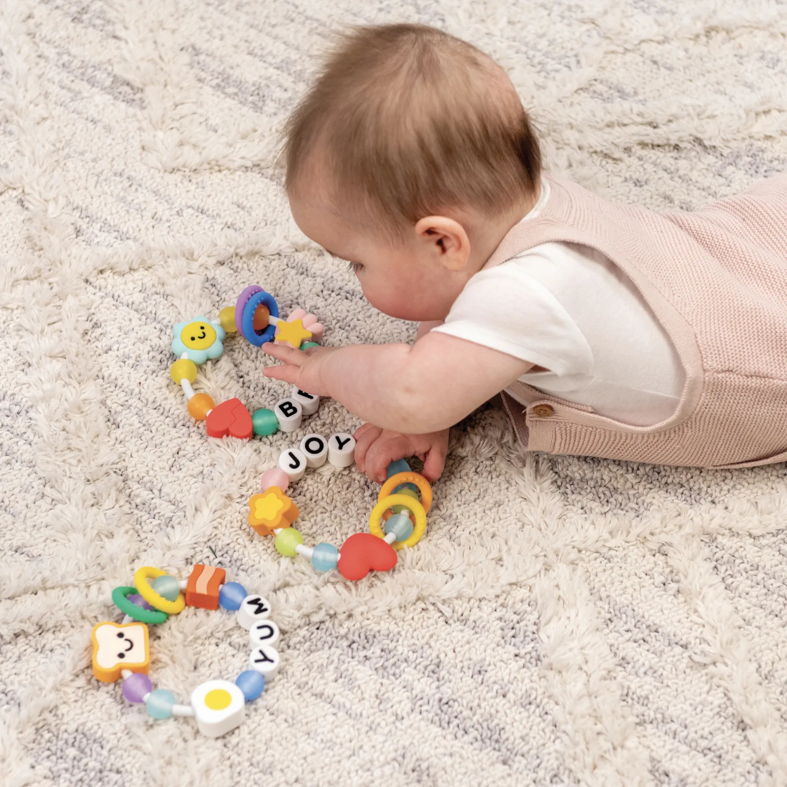 Силиконова бебешка гризалка, Infantino, Обичам те - Image 4