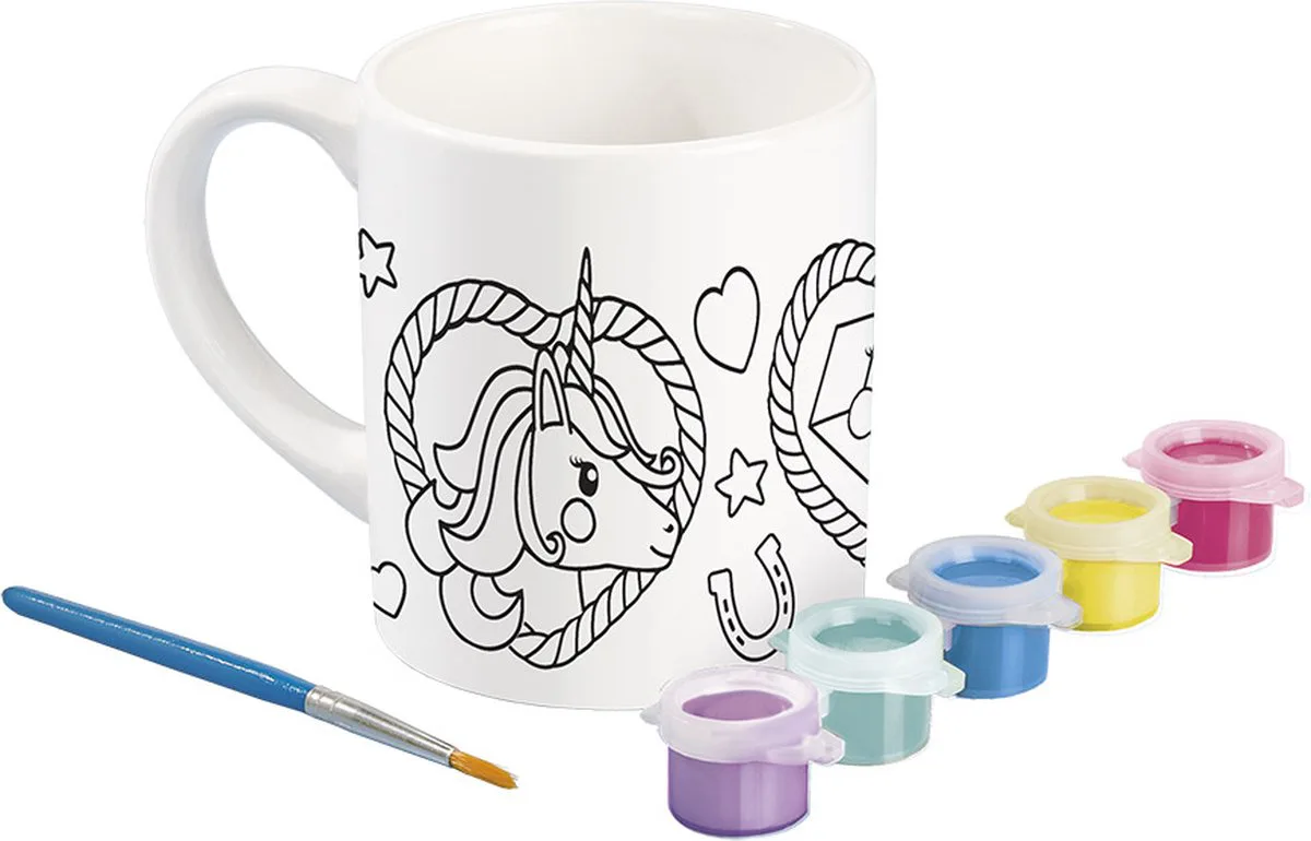 Творчески комплект, Totum, Оцвети сам чаша, Еднорог - Image 2