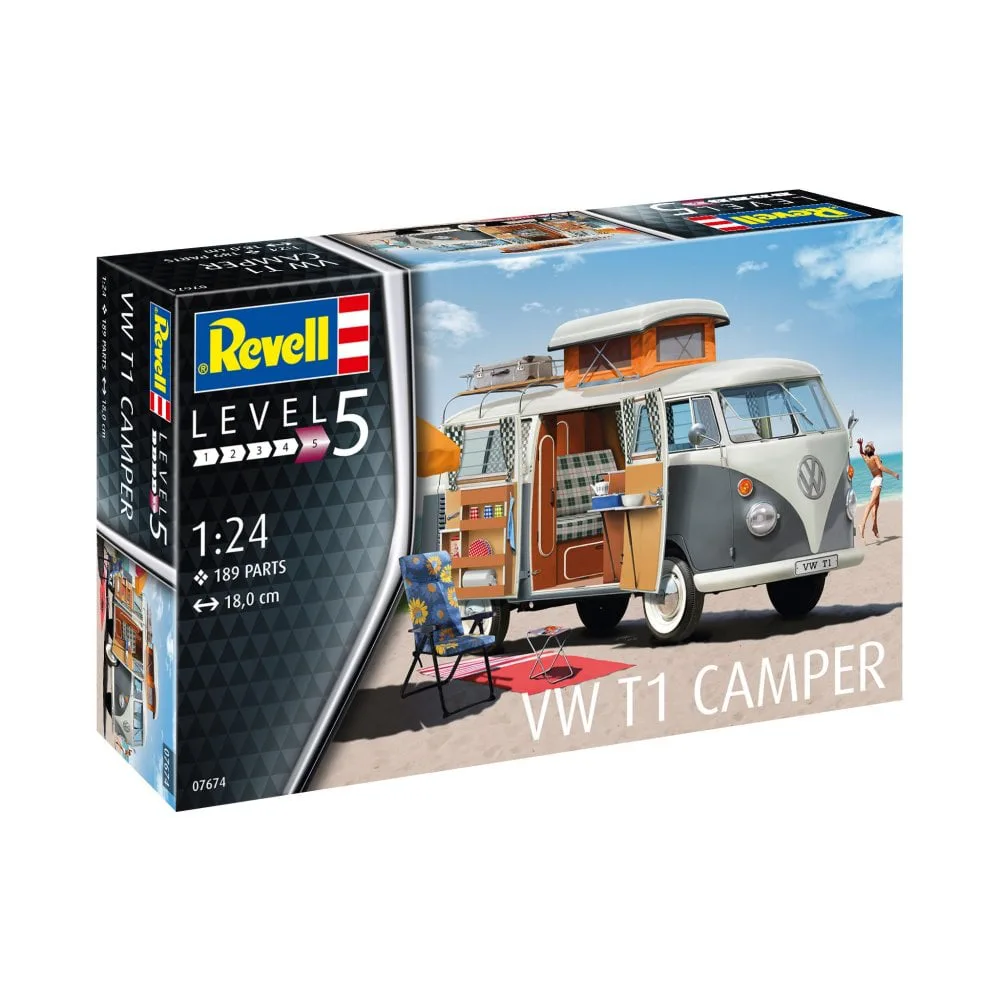 Сглобяем модел, Revell, Кемпер VW T1, 189 части - Image 7