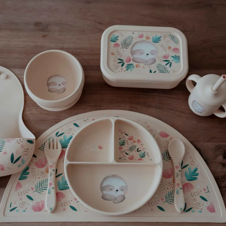 Силиконова чаша със сламка Sassi, Ленивец - Image 7