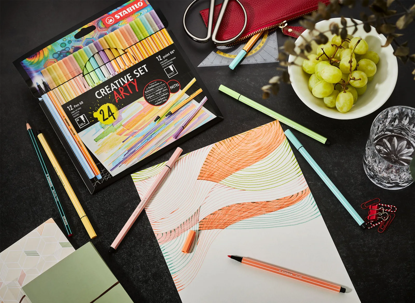 Творчески комплект, Stabilo, Arty, 24 части - Image 2