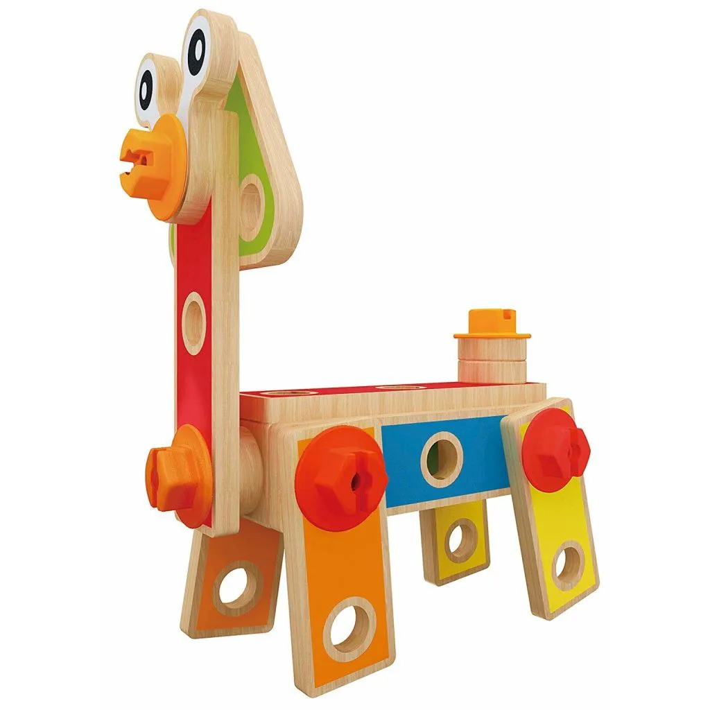 Дървен конструктор, Hape, Основен комплект, 42 части - Image 5