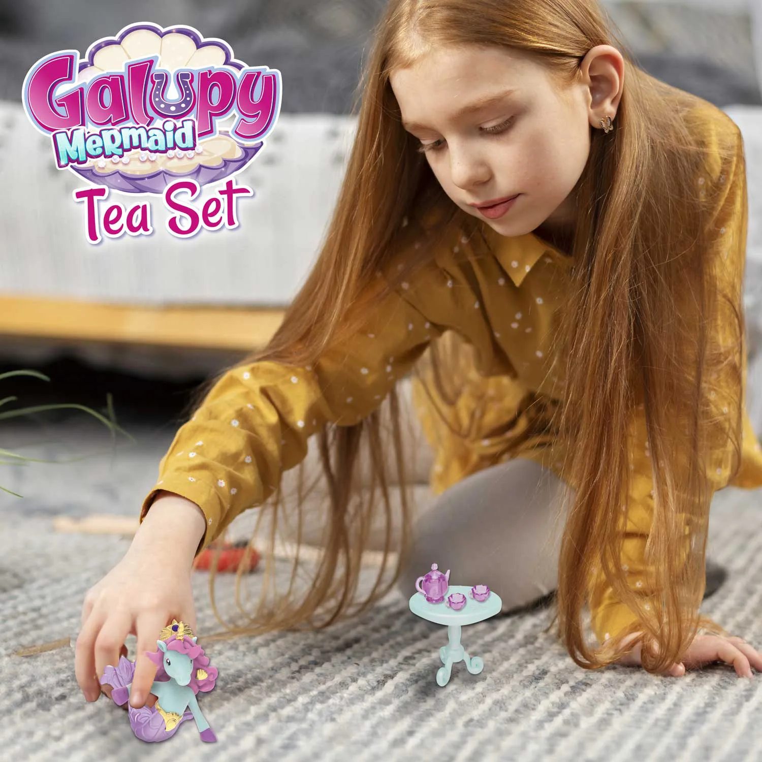 Комплект фигурки, Craze, Galupy Русалка, Сервиз за чай, 5 части - Image 7