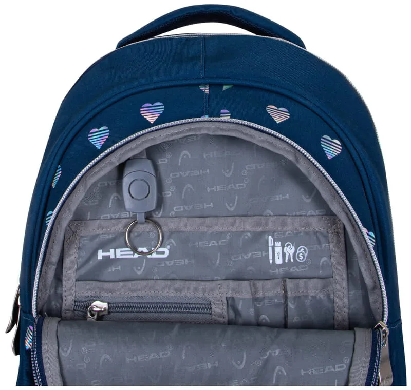Ученическа раница, Head, Сърца, 39 х 28 х 15 см - Image 4
