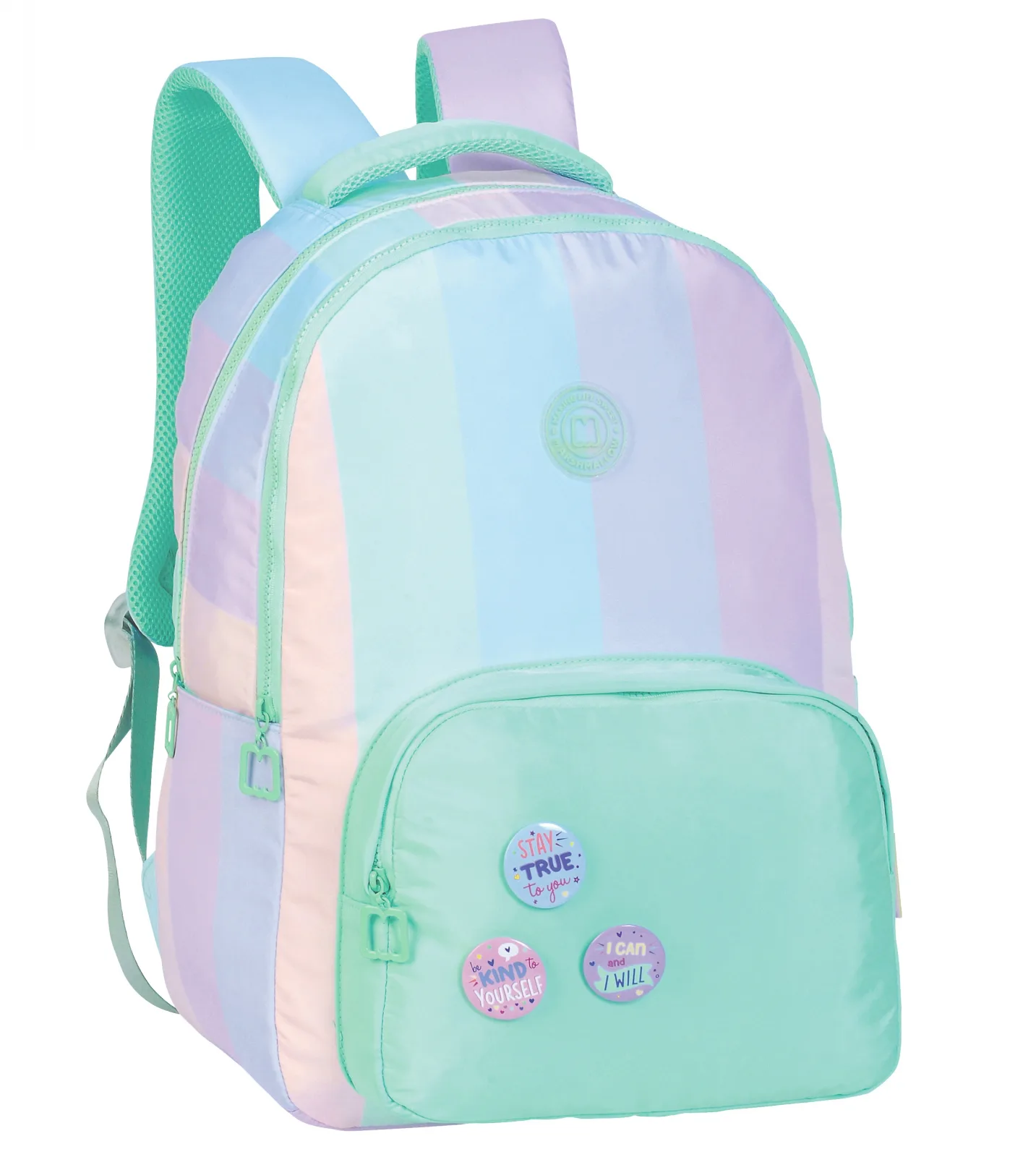 Ученическата раница, Marshmallow, Playground, Мента, 43 x 33 x 18 см - Image 2