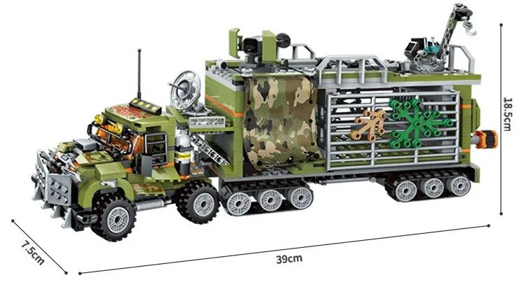 Конструктор, Qman, Защитна мобилна крепост, 658 части - Image 3