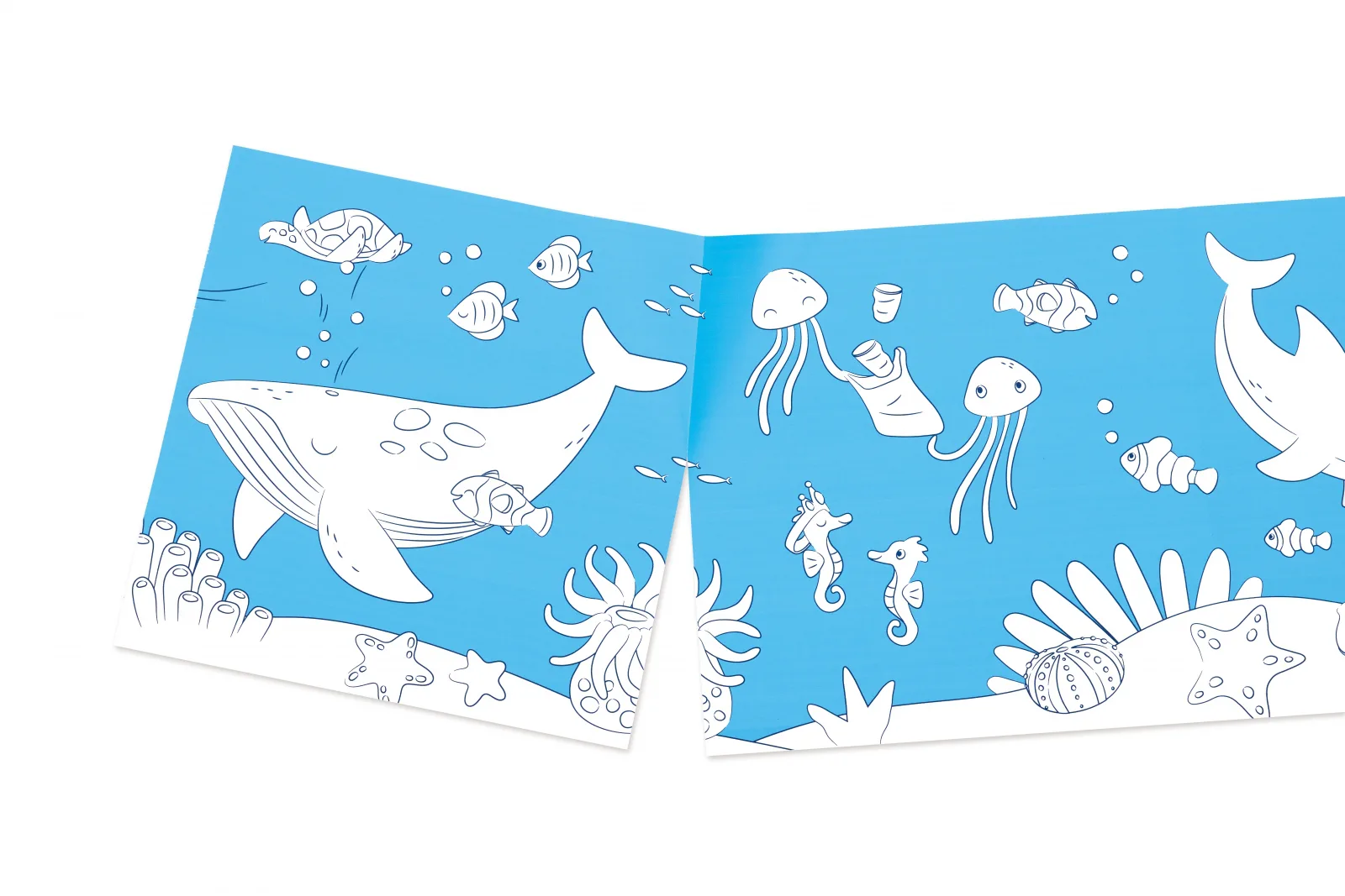 Творчески комплект, Hape, Хартиена ролка за оцветяване, Океан - Image 5