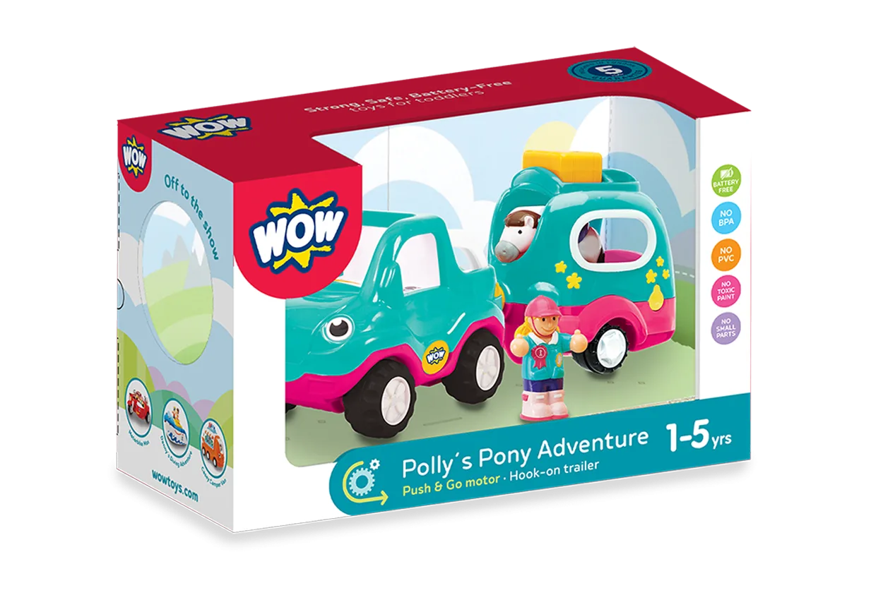 Количка за игра, WOW Toys, Приключението на Поли с пони - Image 7