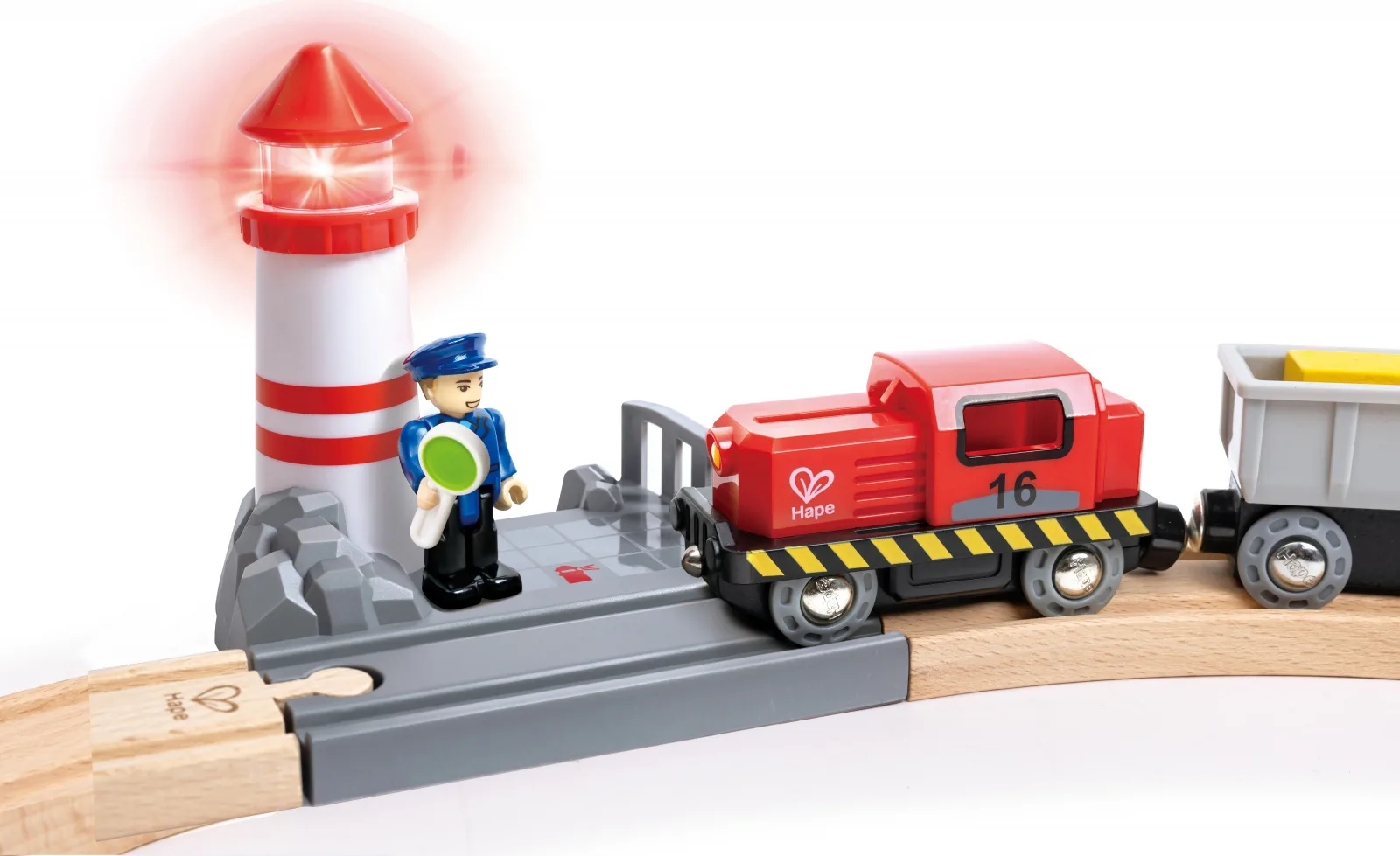 Дървен комплект, Hape, морски и железопътен превоз на товари, 4 части - Image 6