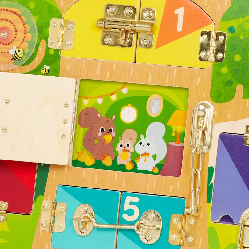 Образователна игра, Battat, Табло с ключалки и резета, 2 части - Image 8