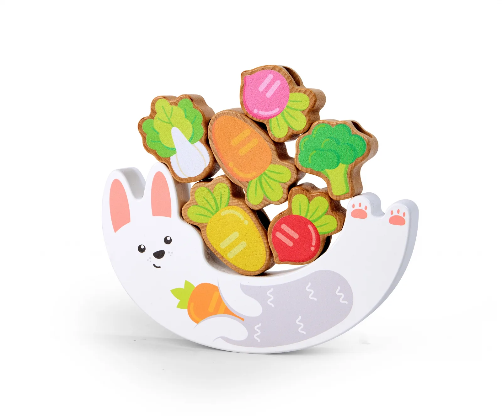 Образователна дървена играчка, Hape, Зайче, Баланс и нанизване - Image 7