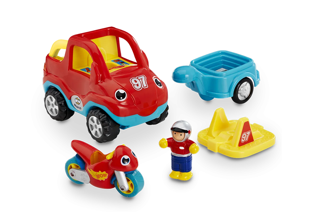 Количка за игра, WOW Toys, Мото отборът на Марко - Image 7