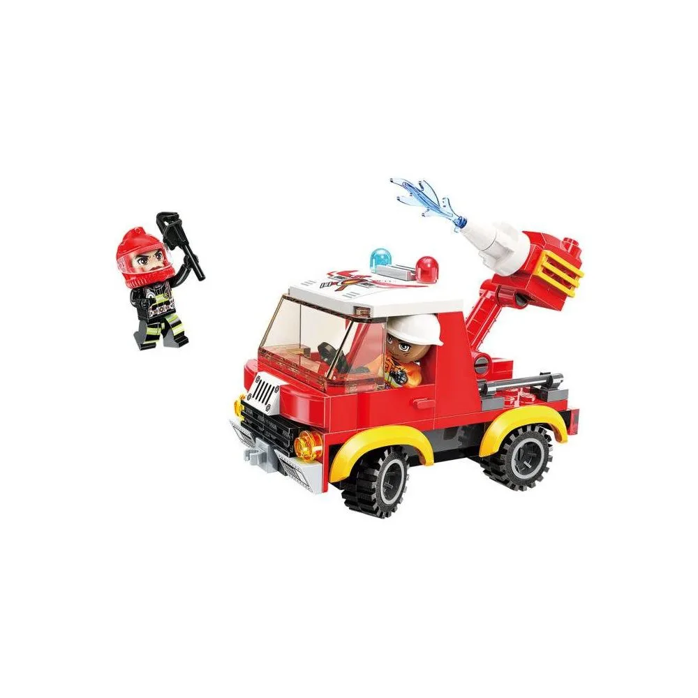 Конструктор, Qman, MineCity, Пожарен автомобил, 110 части - Image 2