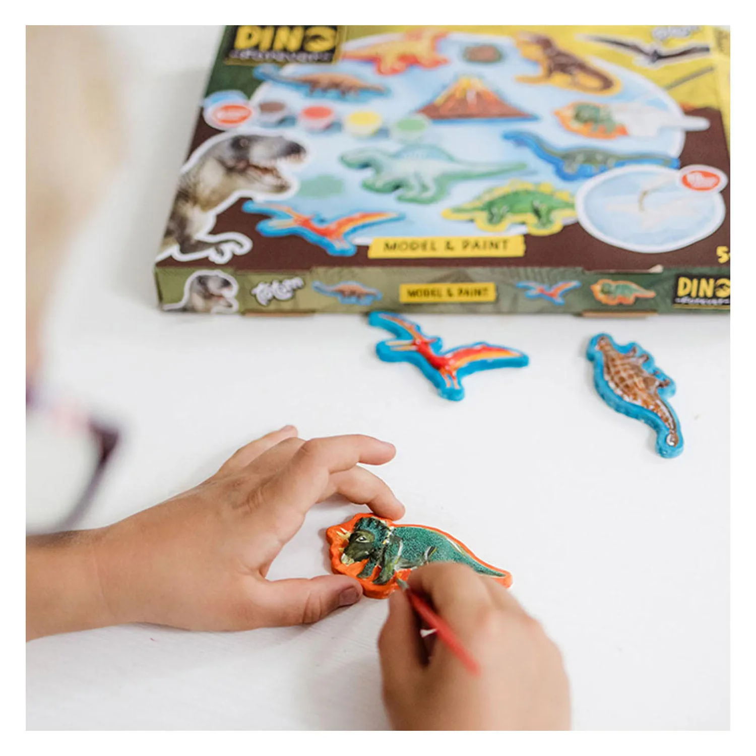 Творчески комплект, Totum, Направи сам и оцвети гипсови отливки, Динозаври - Image 2