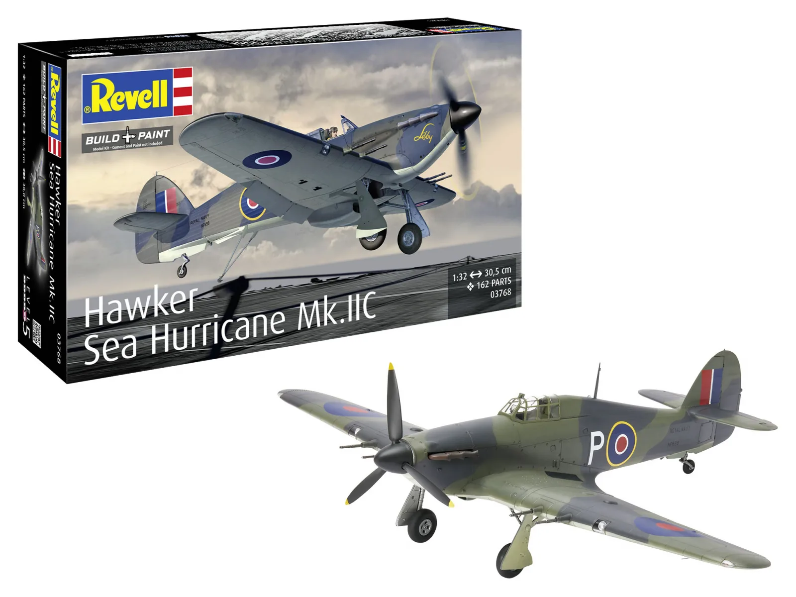 Сглобяем модел, Revell, Изтребител Hawker Sea Hurricane Mk.IIC, 162 части - Image 8
