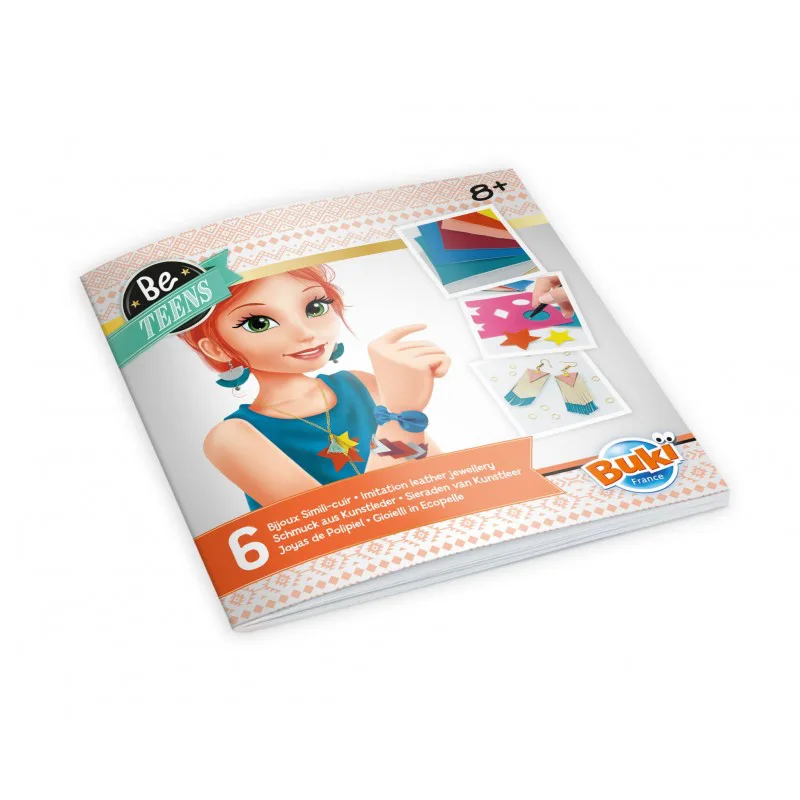 Творчески комплект, Buki France,Направи сам бижута от изкуствена кожа, 6 бижута - Image 4