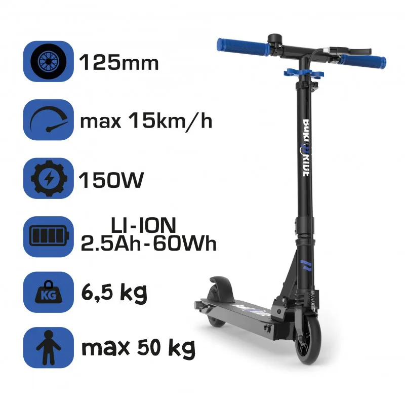 Електрически скутер 125мм – Син - Image 6