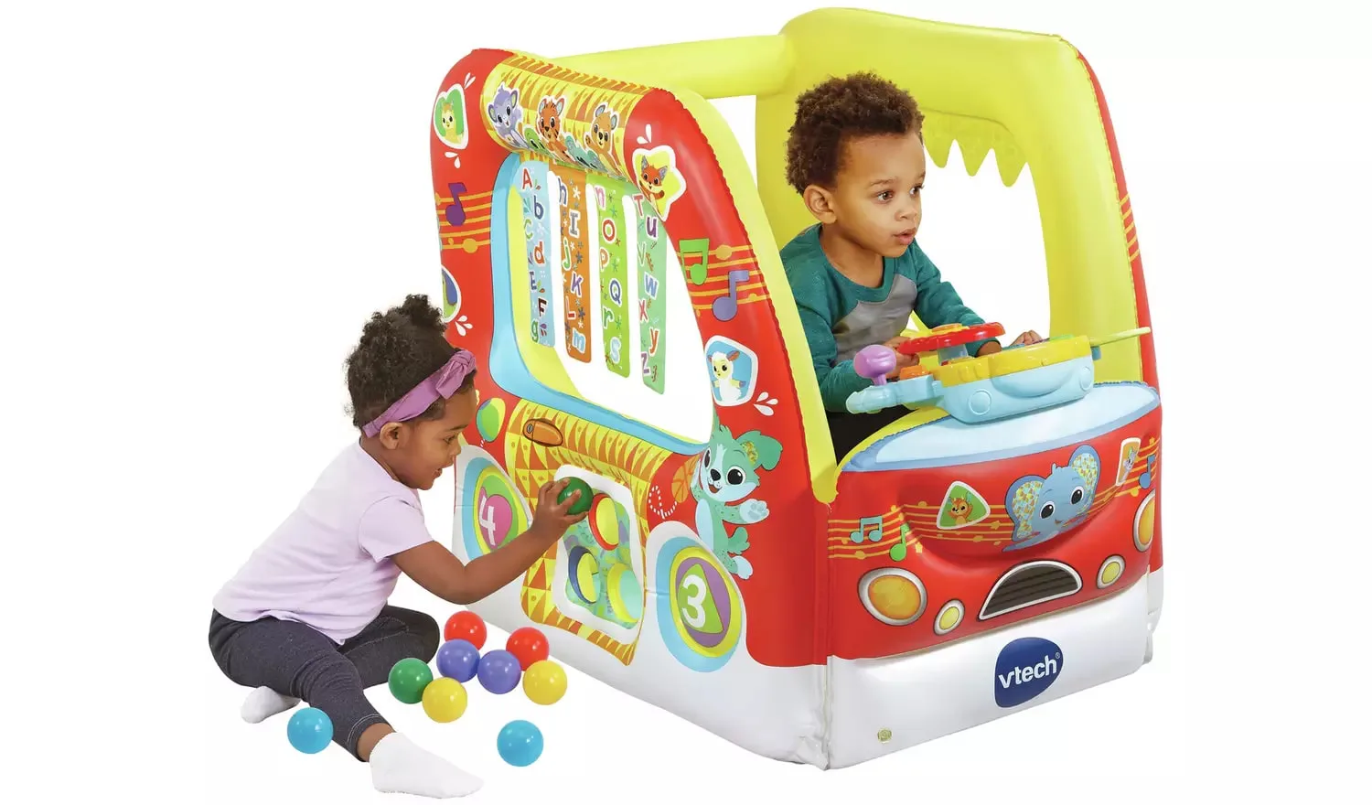 Интерактивна играчка, Vtech, Надуваема кола с пулт за управление, 75 х 90 х 65 см - Image 4