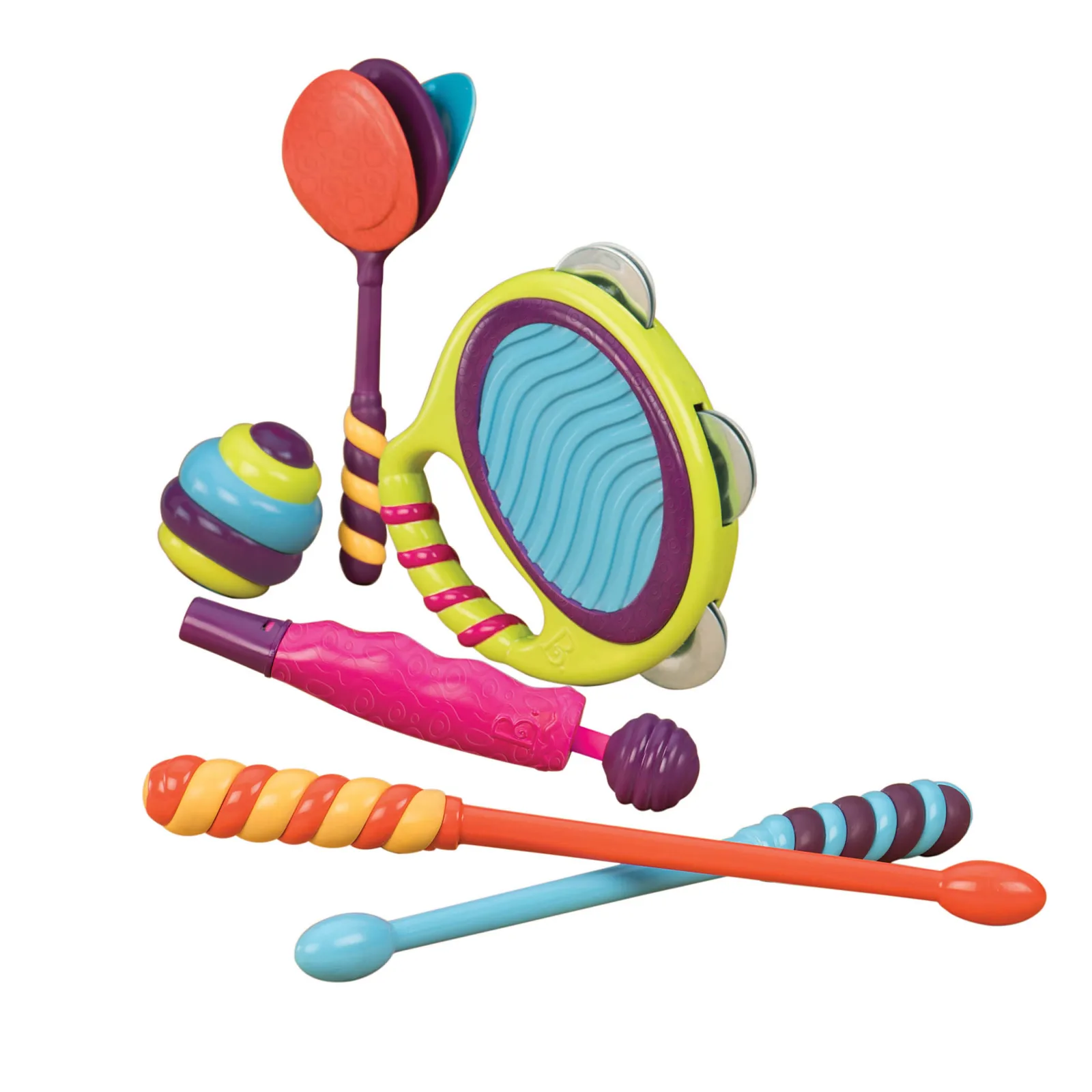 Детски музикален комплект, Battat, Барабан и музикални инструменти, 6 части - Image 2