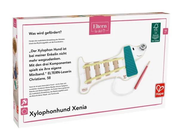 Музикална играчка, Hape, Ксилофон, Куче Ксения, 35 см - Image 4