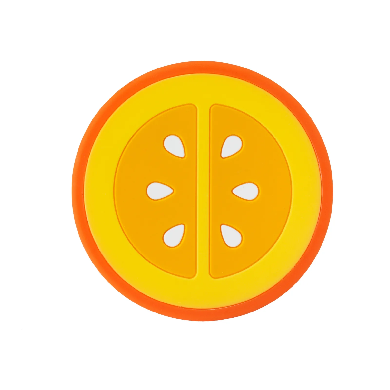 Успокояваща силиконова бебешка гризалка, Infantino, Портокал - Image 2