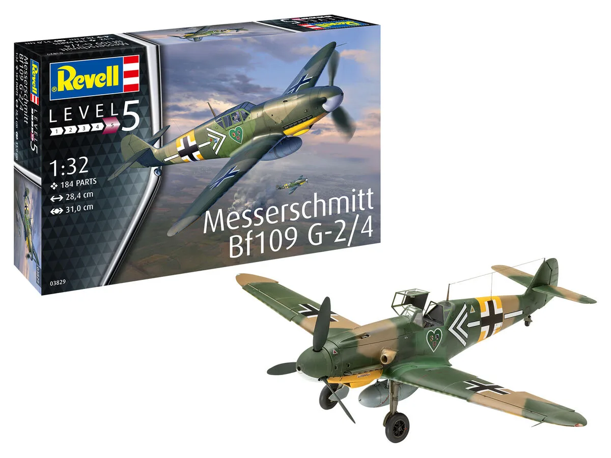 Сглобяем модел, Revell, Немски изтребител Messerschmitt Bf109G-2/4, 184 части - Image 2