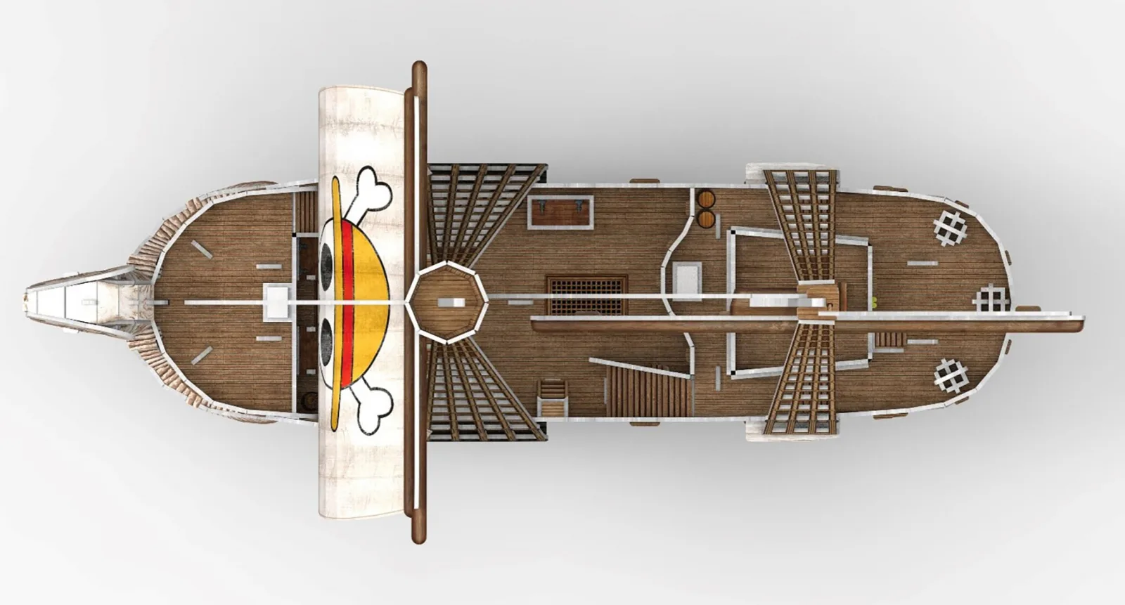 Пъзел, Revell, One Piece, Кораб Going Merry 3D, 112 части - Image 4