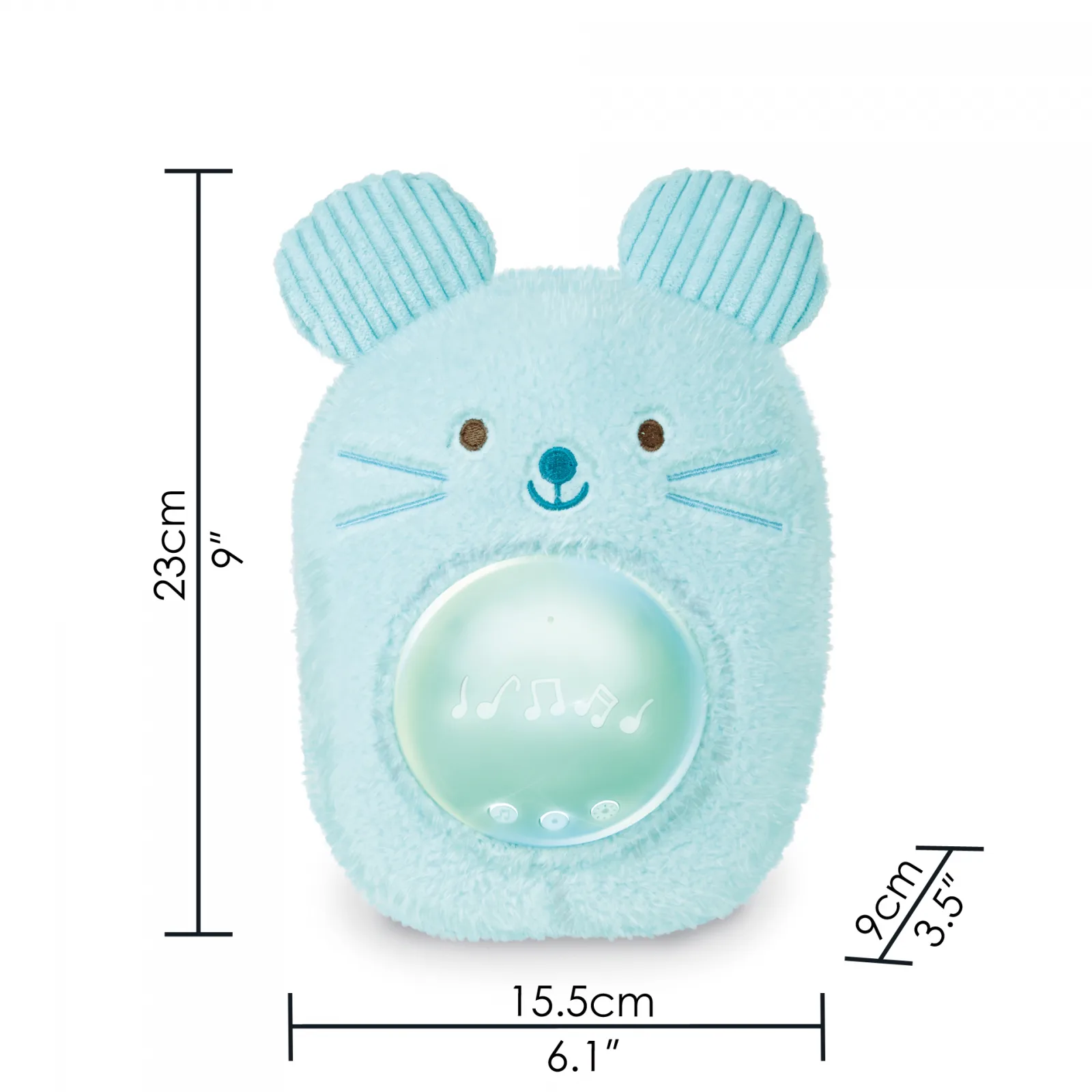 Интерактивна играчка, Hape, Музикална плюшена лампа за сън, Мишле, 23 x 15.5 x 9 см - Image 3