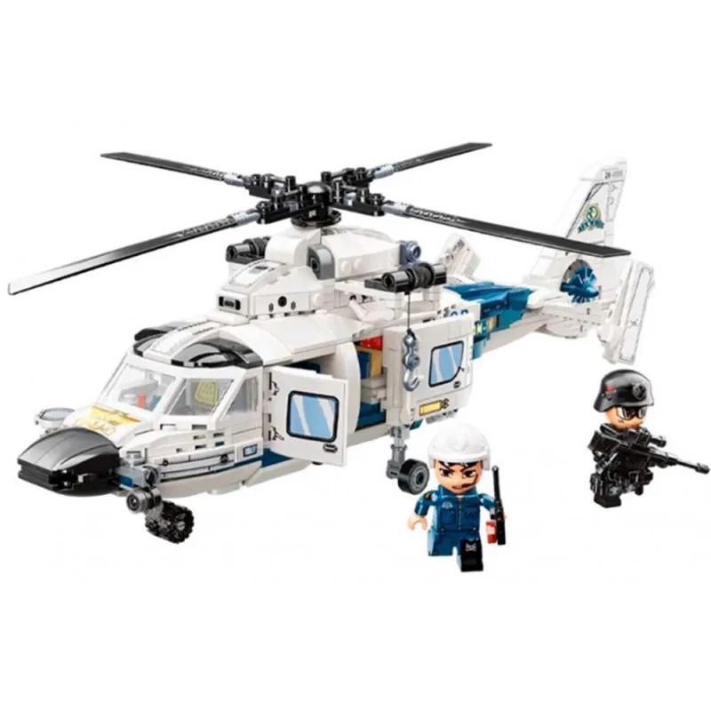 Конструктор, Qman, MineCity, Полицейски патрулен хеликоптер, 745 части - Image 2