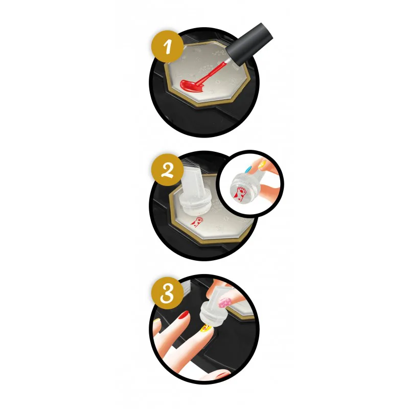 Образователен комплект, Buki France, Професионално студио за щамповане на нокти, 14 части - Image 3