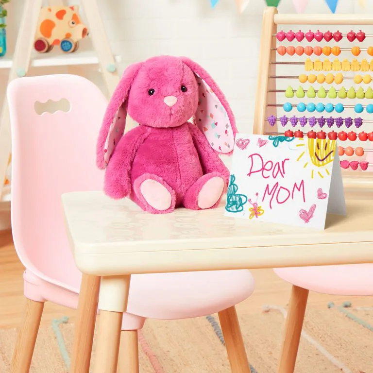 Плюшена играчка, Battat, Зайче, 30 cm, Розов - Image 5