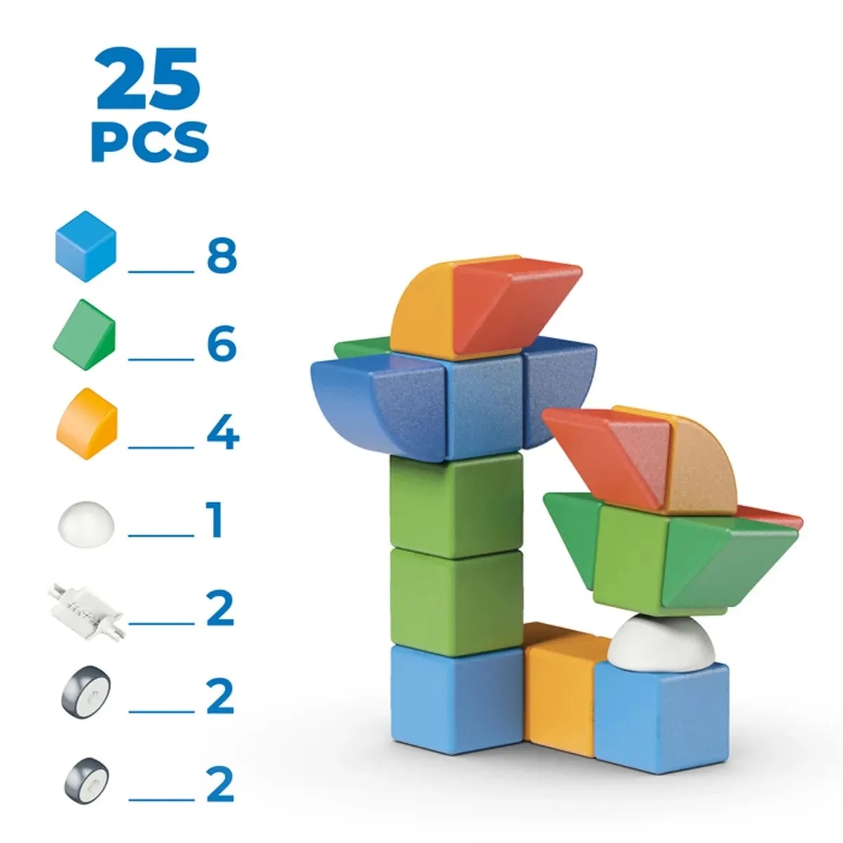 Магнитен конструктор, Geomag, Magicube, Малък свят, 25 части - Image 3