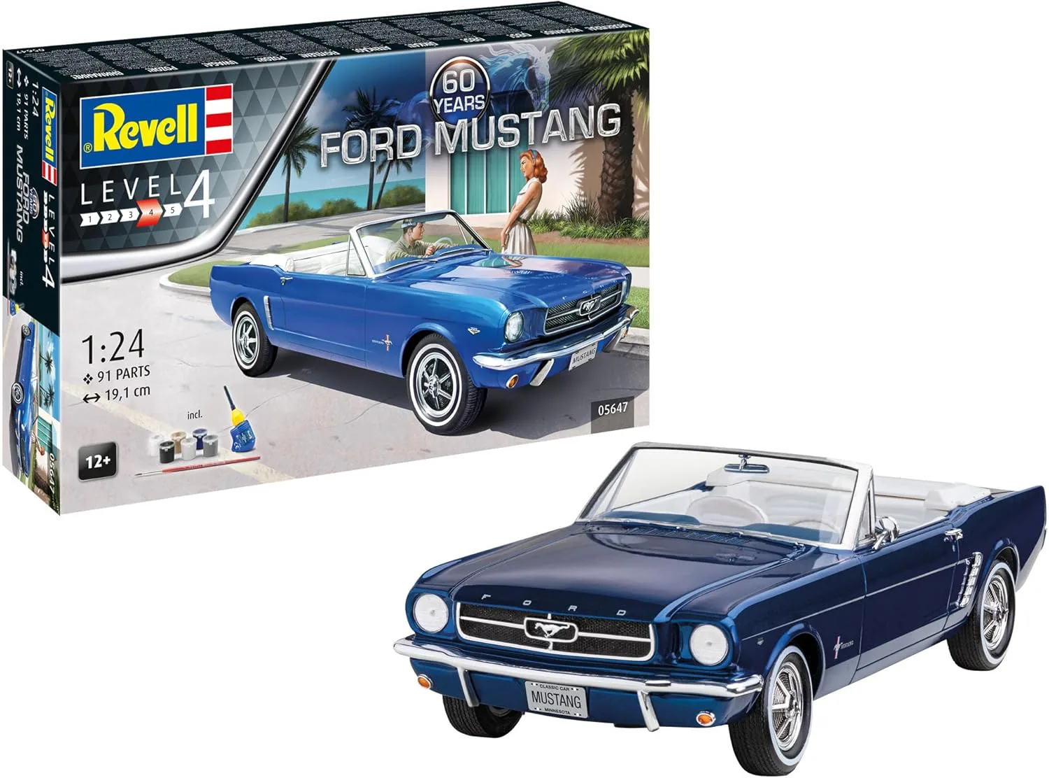 Сглобяем модел, Revell, Подаръчен комплект Ford Mustang 60th, Комплект - Image 4
