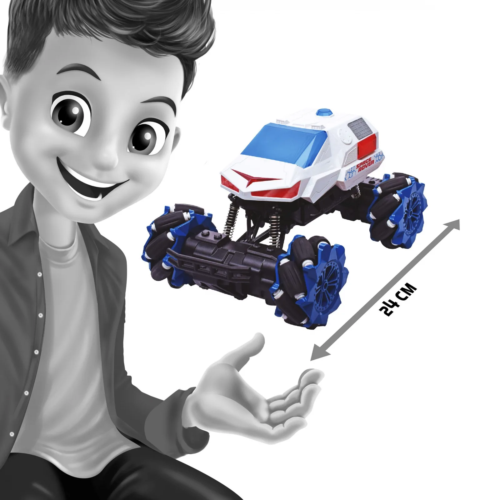 Интерактивна играчка, Buki France, RC Луноход, 24 см - Image 4