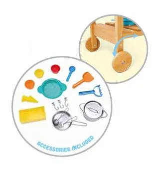 Детски игрален комплект, Hape, Външна кухня с аксесоари - Image 2