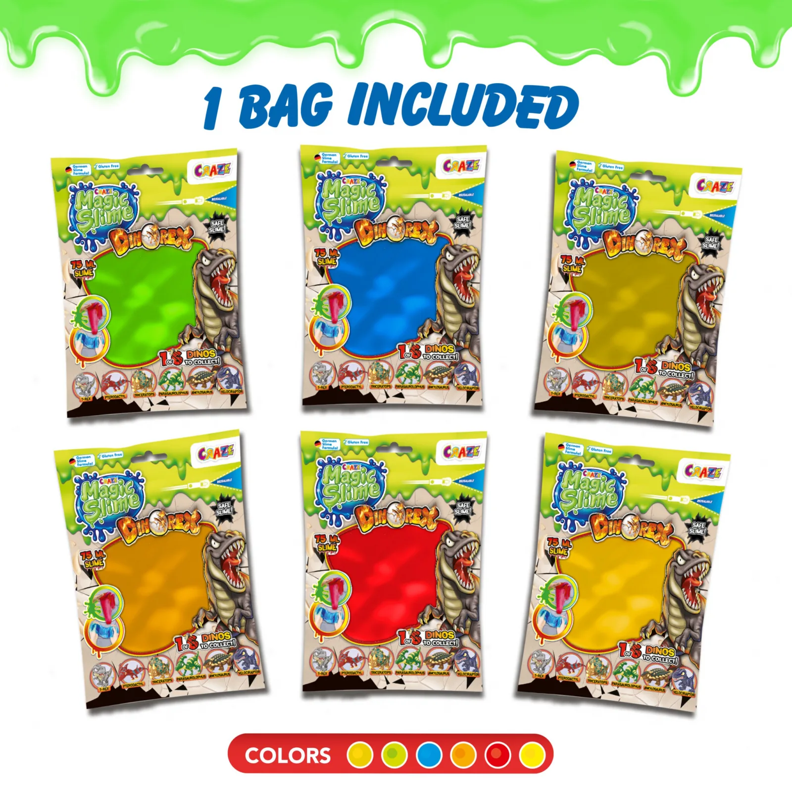 Магически слайм, Craze, Динозаври, фигурка изненада - Image 3