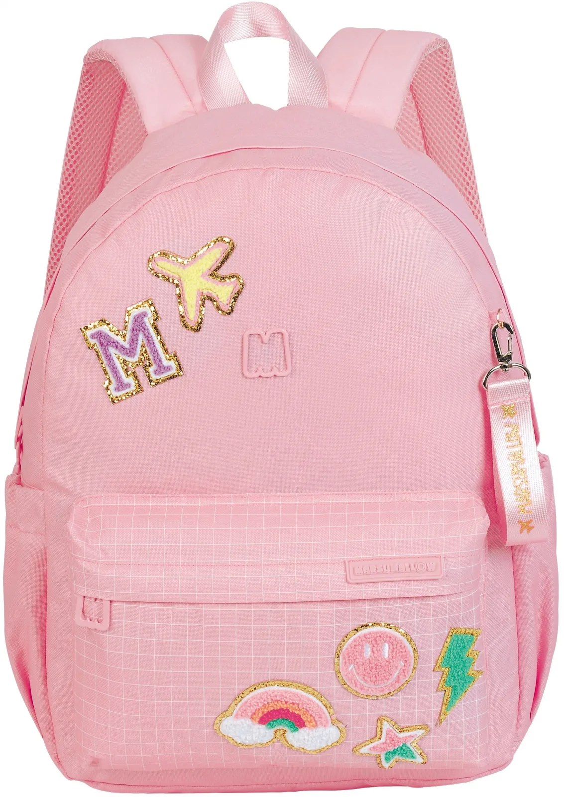 Ученическата раница, Marshmallow, Chenill, 43 x 31 x 16 см, Розов - Image 2