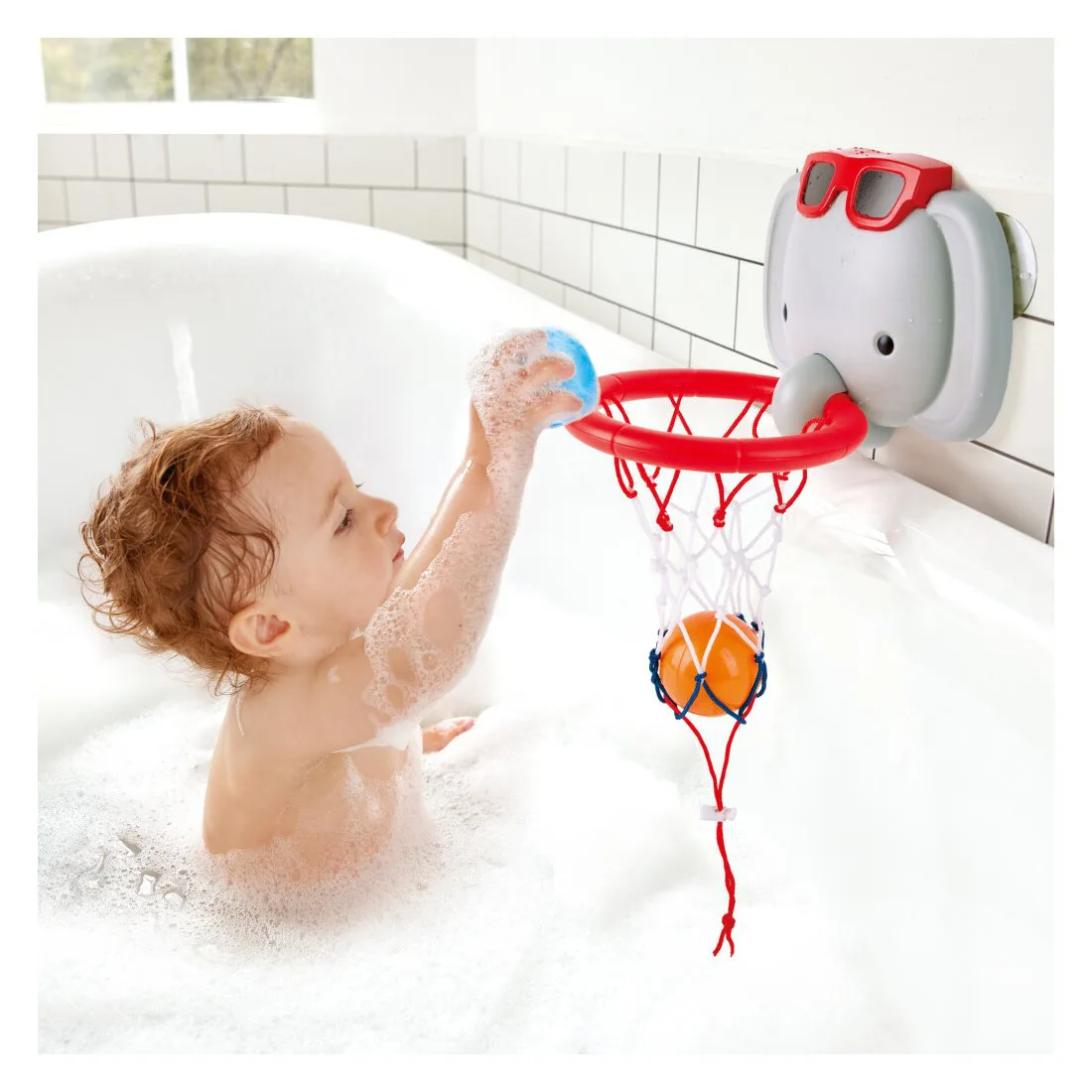 Играчка за баня Hape, Воден баскетбол, Слонче - Image 3