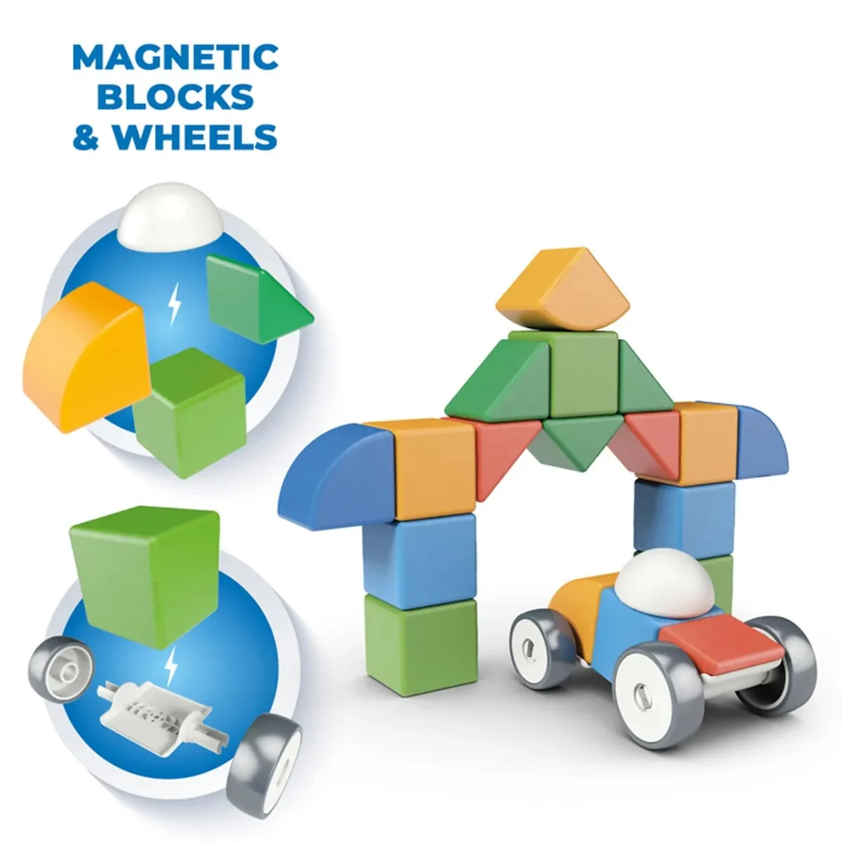 Магнитен конструктор, Geomag, Magicube, Малък свят, 25 части - Image 2