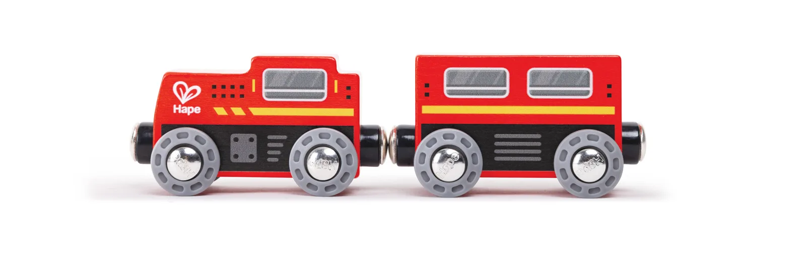 Детски игрален комплект, Hape, Класическа железопътна осмица, 19 части - Image 3