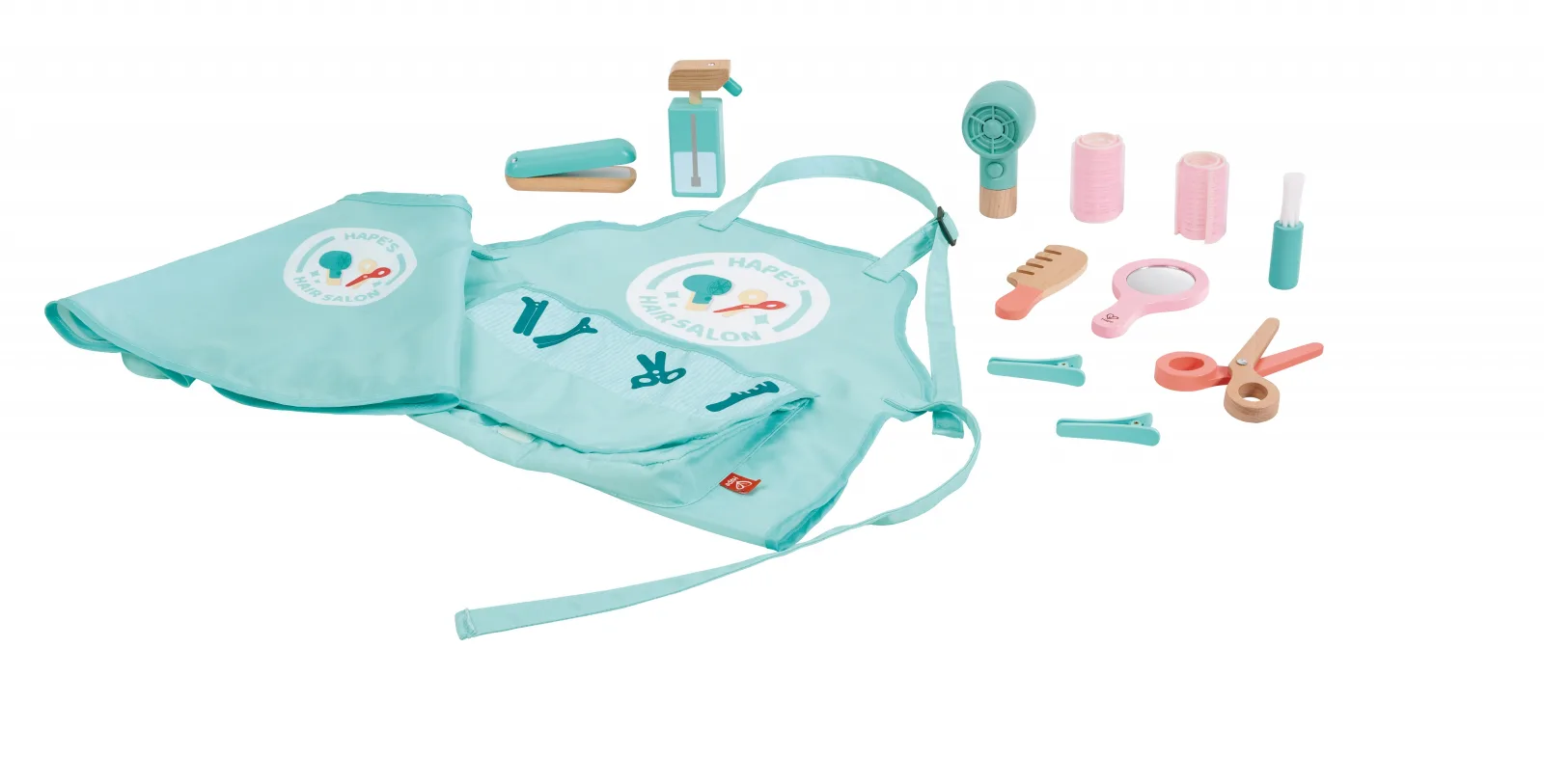 Детски дървен комплект, Hape, Малки фризьори, 15 части - Image 4