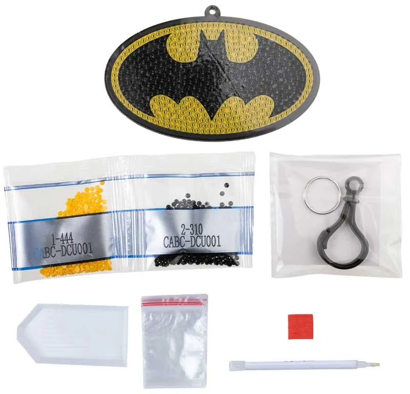 Комплект за диамантена бродерия, Craft Buddy, Crystal Art Bag Charms, Batman - Image 2