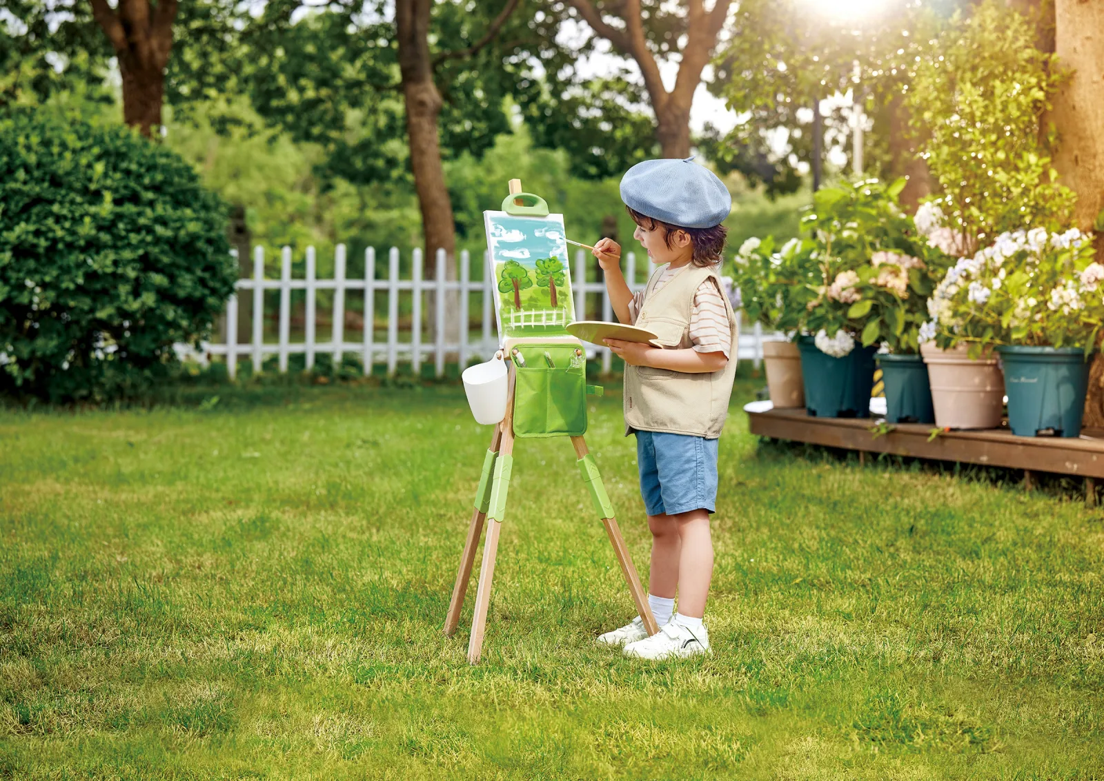 Статив за рисуване с аксесоари, Hape, 14 части - Image 2