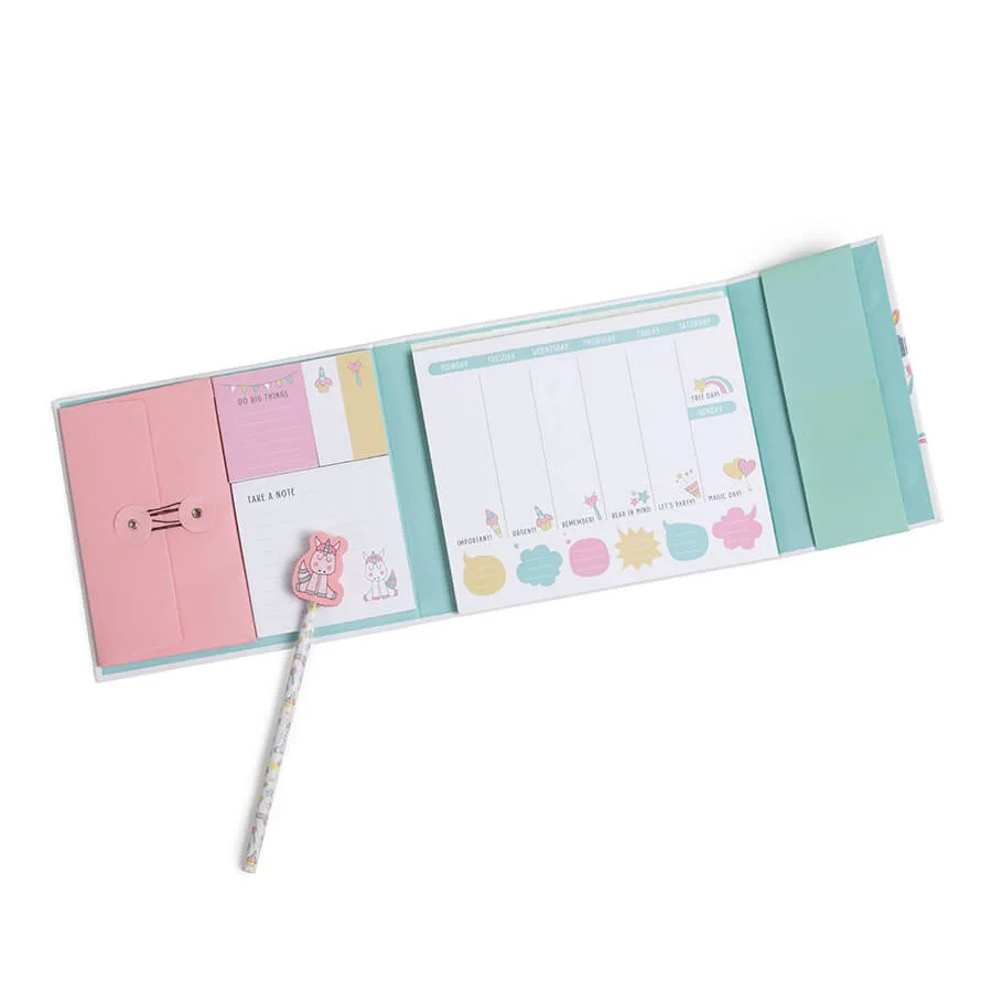 Детски седмичен органайзер, Eurekakids, Еднорог, 16 x 20.8 x 2 см - Image 2